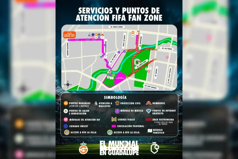FIFA Fan Zone en Guadalupe, la fiesta mundialista afuera del estadio