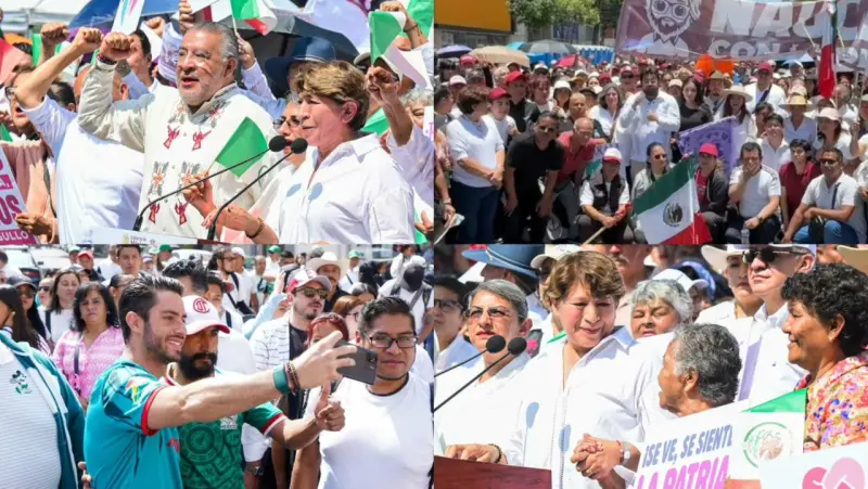 Arropan liderazgos mexiquenses a Sheinbaum en defensa de la soberanía