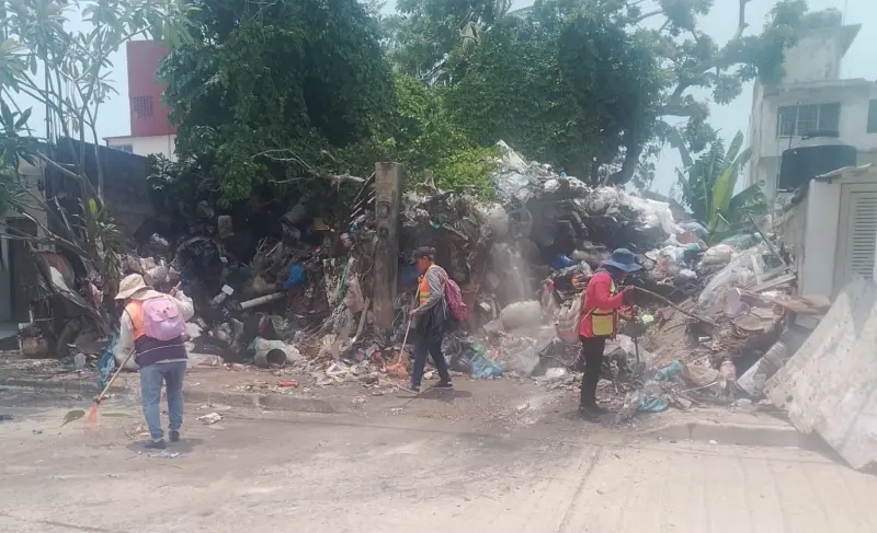 Retira Jornada de Descacharrización 32 toneladas de residuos en Coatza