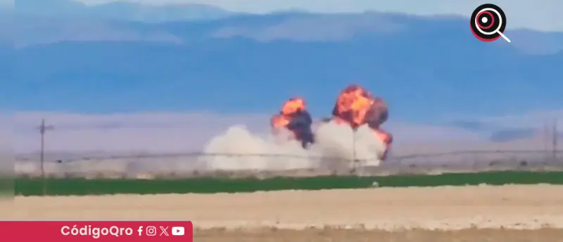 Aviones de combate colisionan durante espectáculo aéreo en EUA
