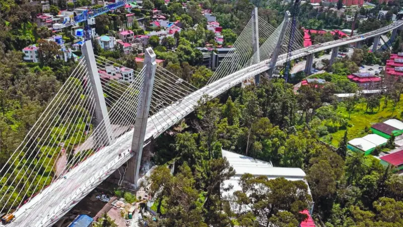Monitorearán viaducto atirantado en tren a Toluca