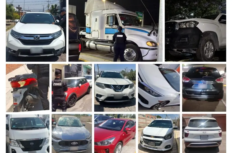 Recuperan 18 vehículos con reporte de robo en Querétaro