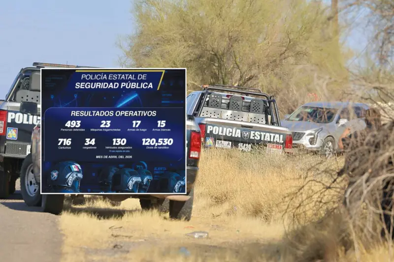 Fortalece PESP operativos en Sonora; aseguran más de 120 mil dosis de droga