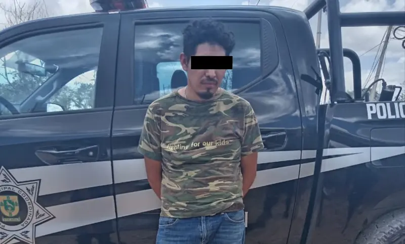 Detenido por intento de robo de material del Tren Maya