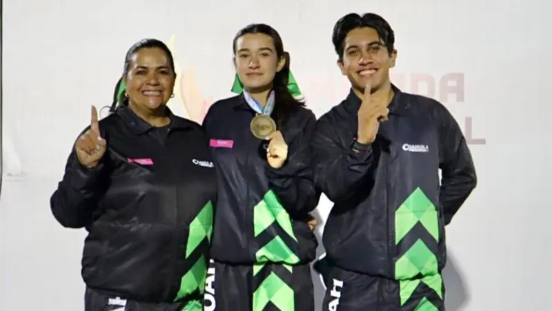 Saltillense Paula Díaz gana oro y plata en la Olimpiada Nacional 2026