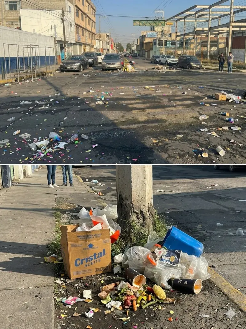Convierten festejo de San Isidro en cantina y basurero en Toluca