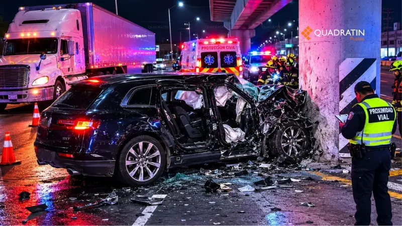 Mueren 4 integrantes de familia tras accidente en la México