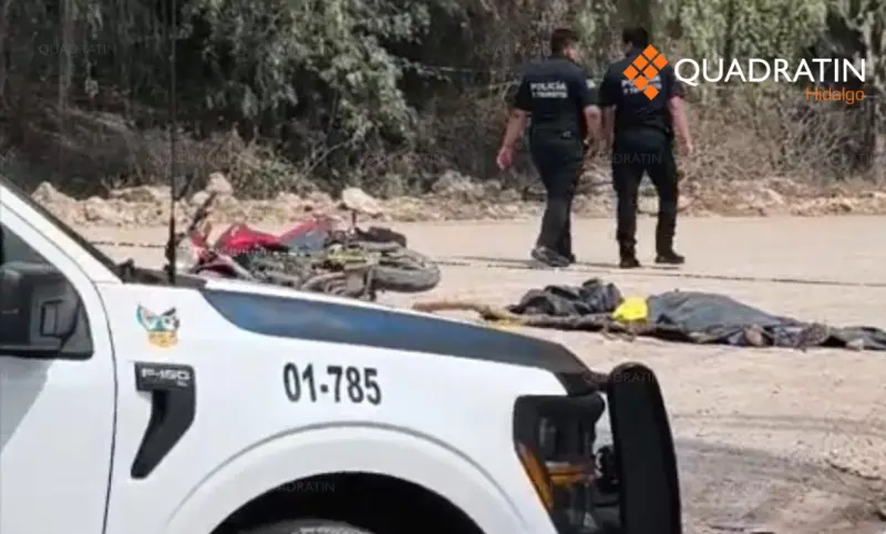 Fallece motociclista tras accidente en Ignacio Zaragoza, Tula