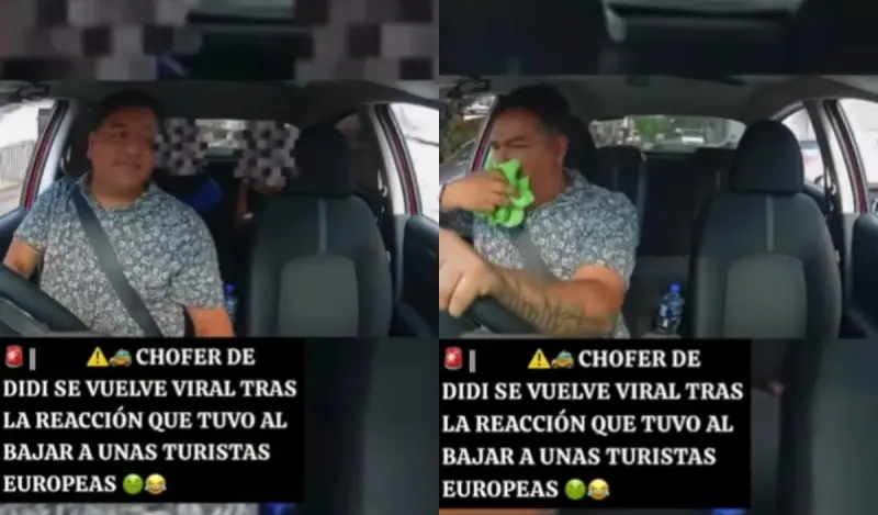 “Pobre hombre, se iba asfixiando” Chofer de aplicación se vuelve viral por su reacción tras bajar a dos turistas europeas de su vehículo