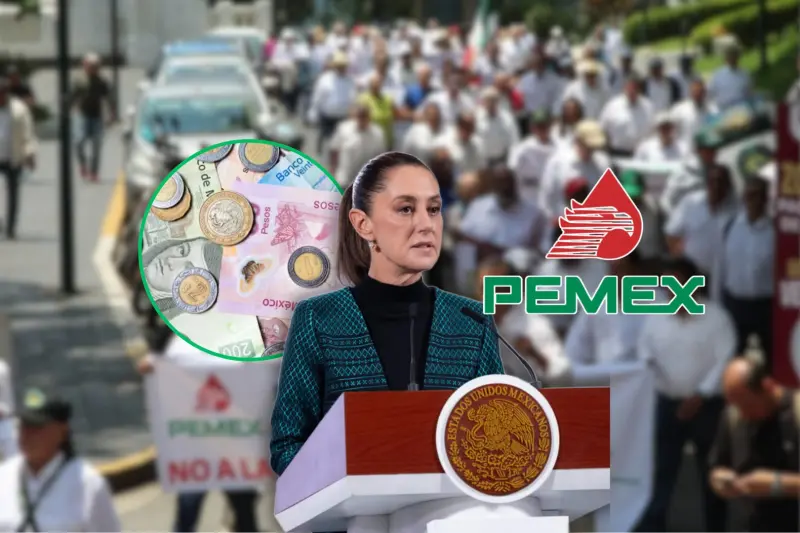 Sheinbaum pide una revisión a fondo de las pensiones de Pemex luego de que un empleado le enseñó su recibo y advierte que ningún jubilado que reciba menos de 70 mil pesos al mes debe sufrir descuentos injustificados