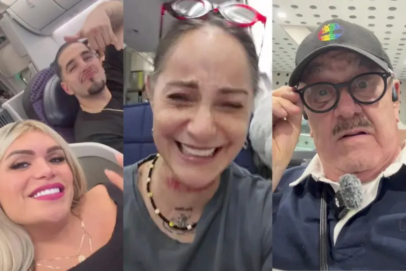 Vuelo en el que viajaban Wendy Guevara, Pedrito Sola, Lola Cortés y más influencers regresa de emergencia a CDMX