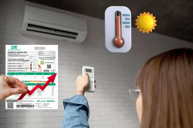 CFE explica cómo ahorrar luz con el aire acondicionado y evitar que el recibo se dispare en temporada de calor