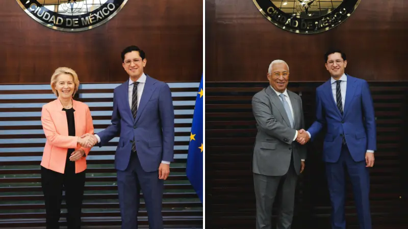 Líderes europeos arriban a México para cumbre bilateral