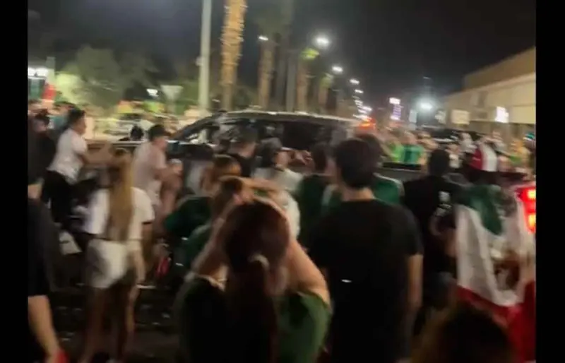 Video.- Así fue el atropello múltiple en festejo por triunfo de la Selección
