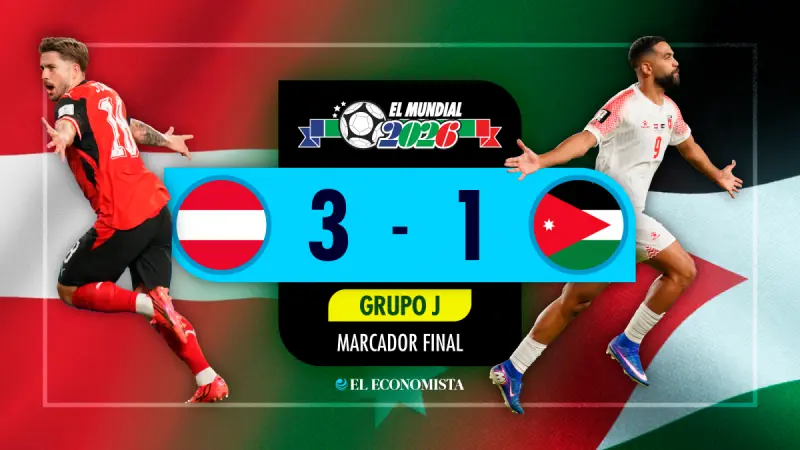 Austria triunfa en su regreso al Mundial con un 3-1 sobre Jordania