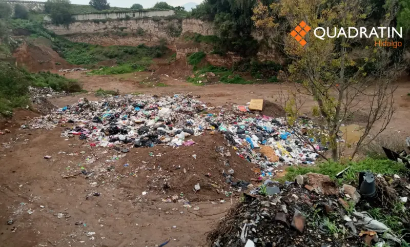 Denuncian tiradero clandestino de basura en Tlaxcoapan