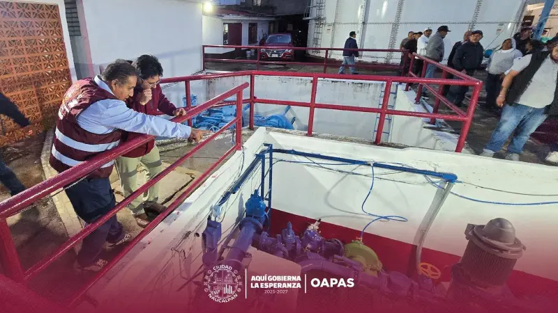 Tendrán agua 100 mil vecinos de Naucalpan; estrenarán tanque renovado