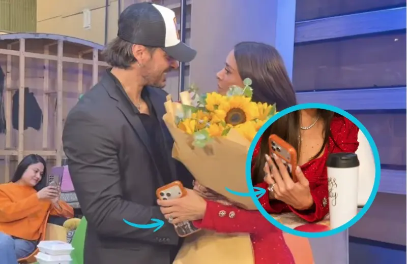 Galilea Montijo desata rumores de compromiso con Isaac Moreno al lucir una lujosa joya durante su cumpleaños 53