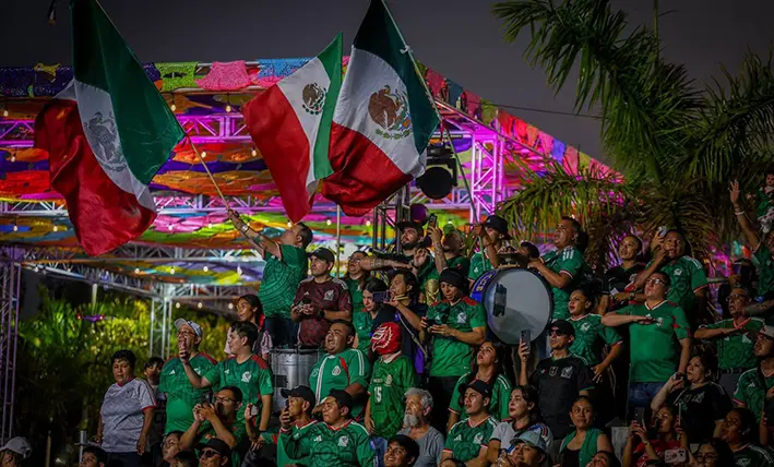 Se viene la avalancha: Cancún espera su día más futbolero
