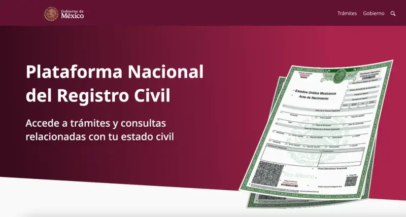 Registro Civil permitirá solicitar nuevas constancias por internet