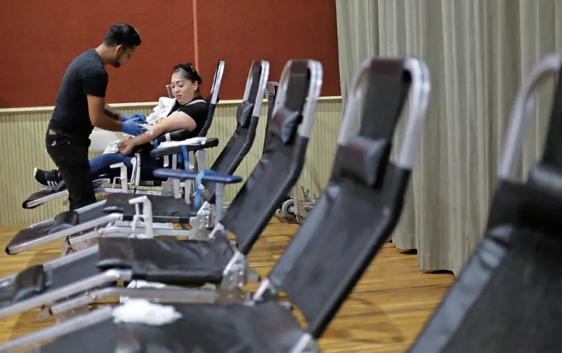 Casi nula, donación altruista de sangre