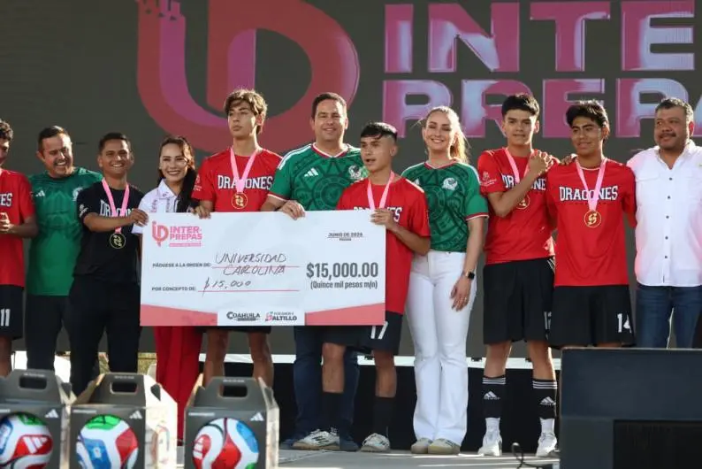 Saltillo premia a los Dragones, campeones del Torneo Interprepas 2026 durante el FUTFEST