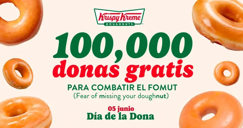 Krispy Kreme, te regalamos una docena.