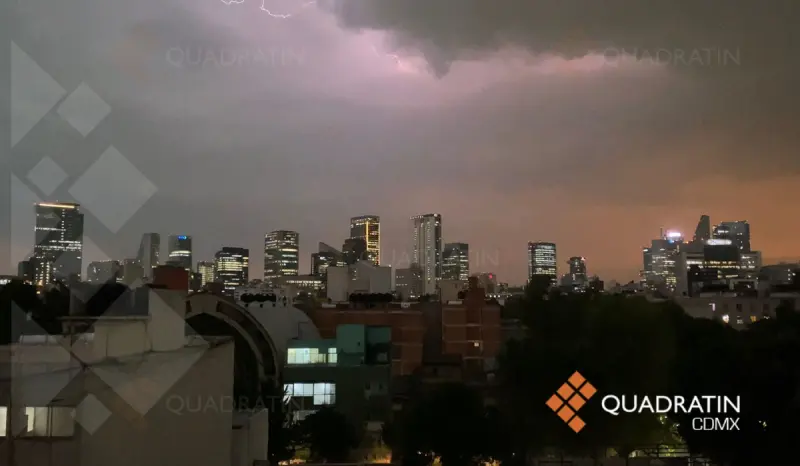 Preve CDMX lluvia y actividad eléctrica