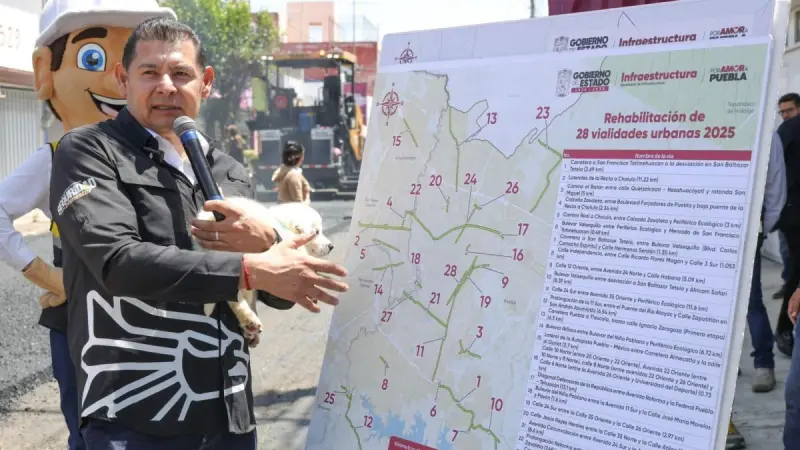 ?Con tecnología, empleo y transparencia, Gobierno de Puebla transforma vialidades
