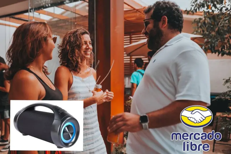 Oferta de Mercado Libre en bocina Aiwa, reduce su precio en casi 50% de descuento; destaca por su resistencia al agua y está entre las más vendidas