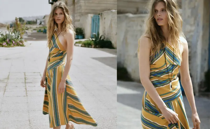 Este es el vestido a rayas que estiliza la figura y ahora está rebajado más de un 35 %