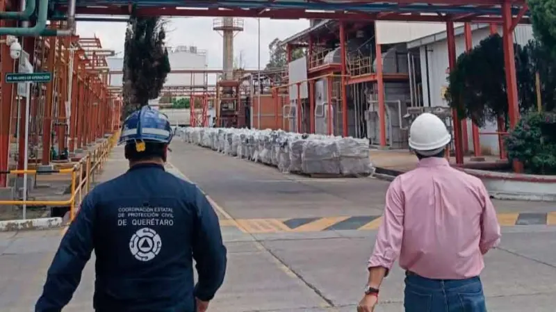 Fuga química en el Parque Industrial Benito Juárez