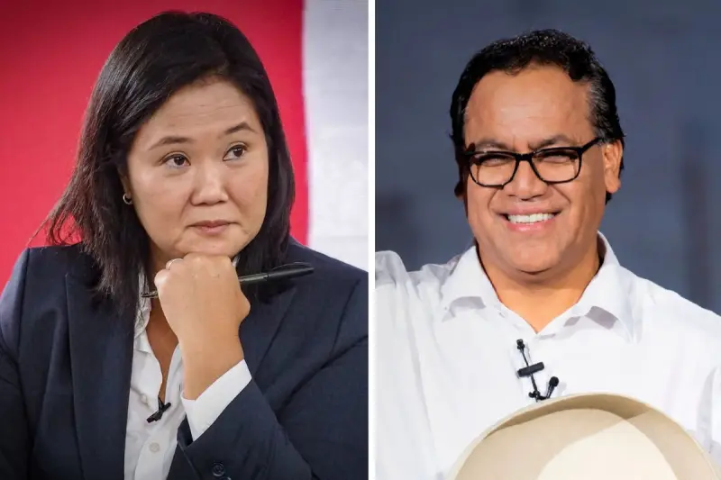 ¿Quién gobernará Perú? Keiko Fujimori y Roberto Sánchez buscan la victoria