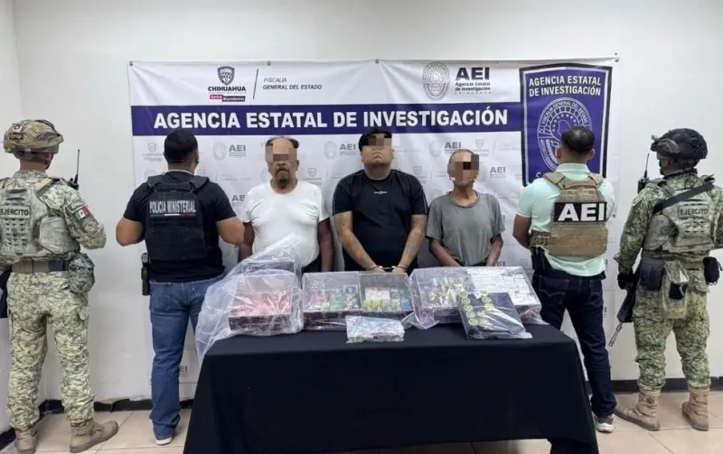Aseguran más de 100 vapeadores con THC y detienen a tres personas