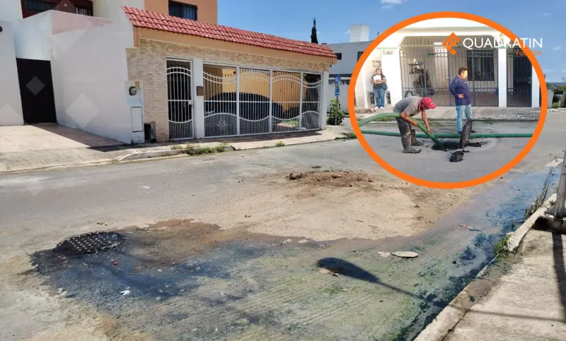 Denuncian problemas con drenaje en Los Héroes