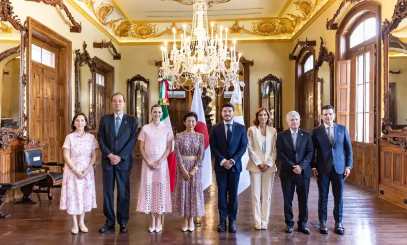 Recibe Samuel García a princesa de Japón e inauguran Jardín Japonés