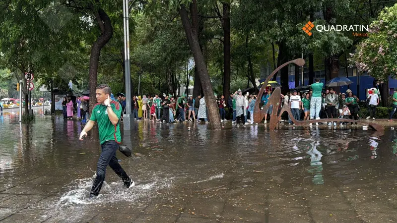 Lluvia del domingo, la más intensa en lo que va del gobierno de Brugada
