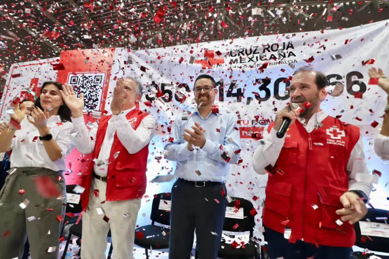 Demuestra Sinaloa solidaridad y supera meta de colecta 2026 de Cruz Roja