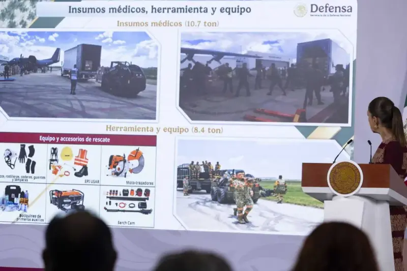 250 militares mexicanos inician rescate en Venezuela tras sismos con casi 600 muertos