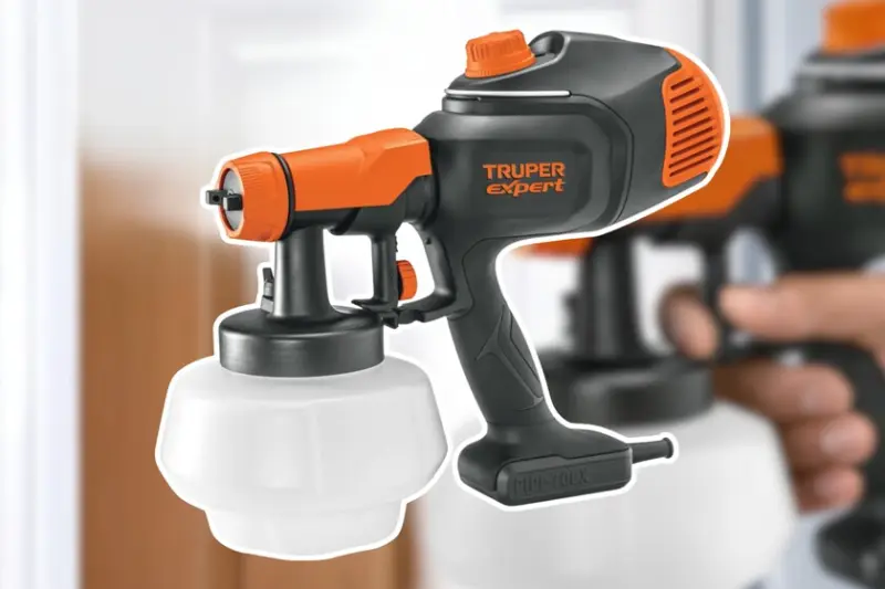 Esta nueva pistola para pintar de TRUPER no requiere compresor de aire para resultados profesionales. En menos de 1,500 pesos