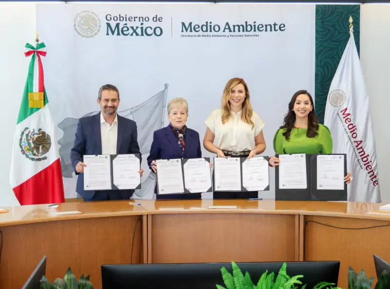 Marina del Pilar firma convenio con Semarnat y Conafor para conservar los recursos forestales de Baja California