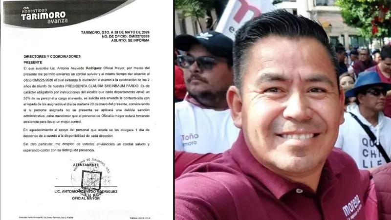 Destituyen a oficial mayor de Tarimoro por obligar a funcionarios a acudir a mitin de Morena