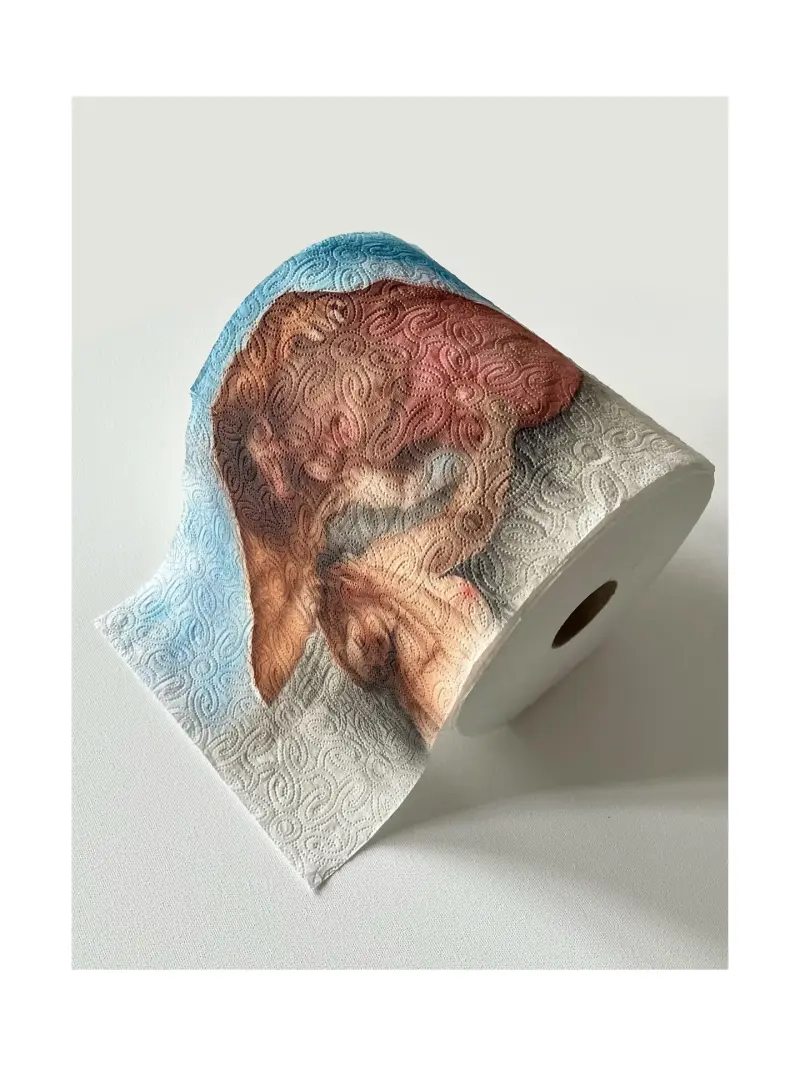 Pinturas sobre toallas de papel que celebran lo efímero