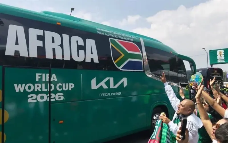 Llega Selección de Sudáfrica a Estadio Ciudad de México