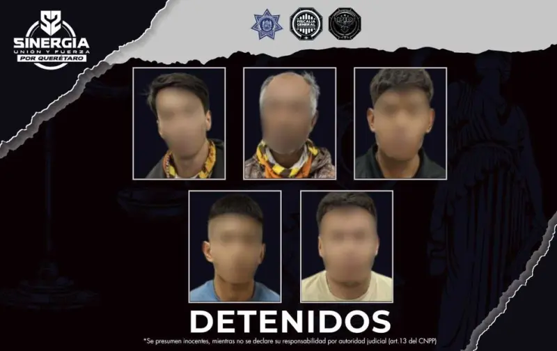 Detienen a 9 por privar de la libertad a un hombre en Corregidora