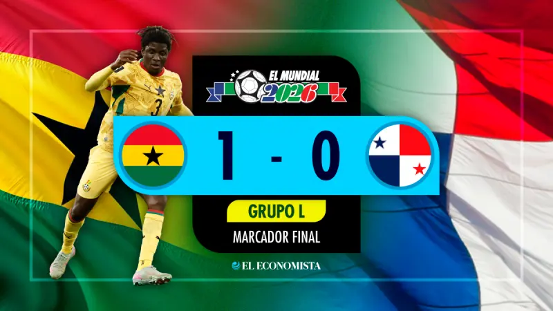 Panamá pierde 1-0 ante Ghana en su debut en el Mundial 2026