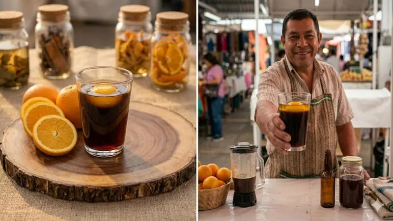 Polla: La bebida con huevo crudo, jugo de naranja y jerez que sobrevive en las juguerías de México