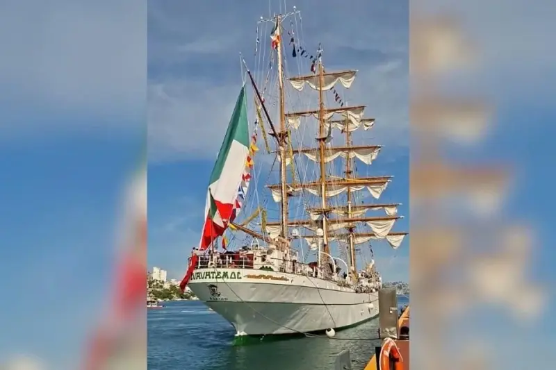Alistan a buque Cuauhtémoc para primer viaje tras accidente