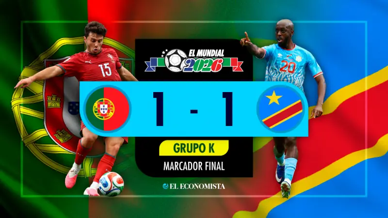 República del Congo empata 1 - 1 contra Portugal en su debut en el Mundial 2026