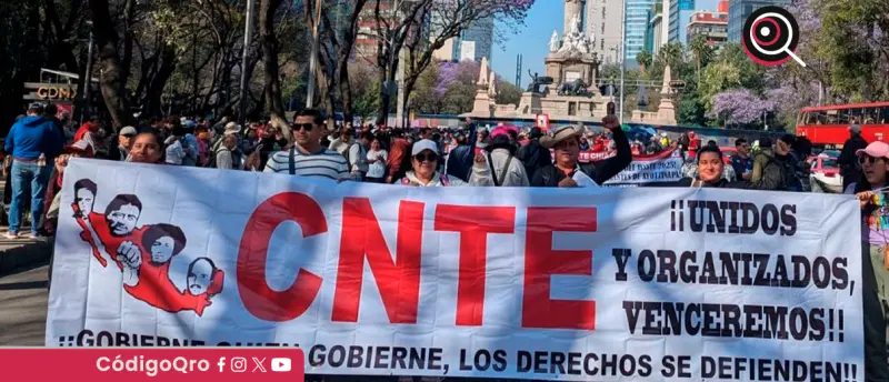 CNTE inicia huelga nacional en la CDMX; prevén cierres viales